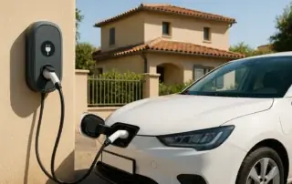 Installation borne de recharge Mèze