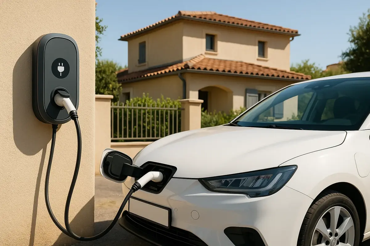 Installation borne de recharge Mèze